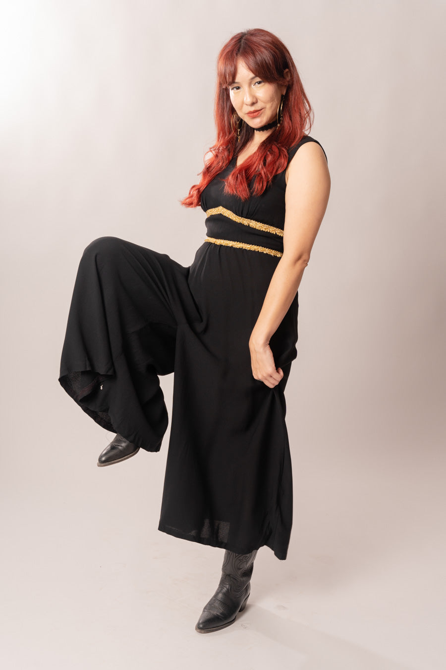 1960’s Black & Gold Jumpsuit