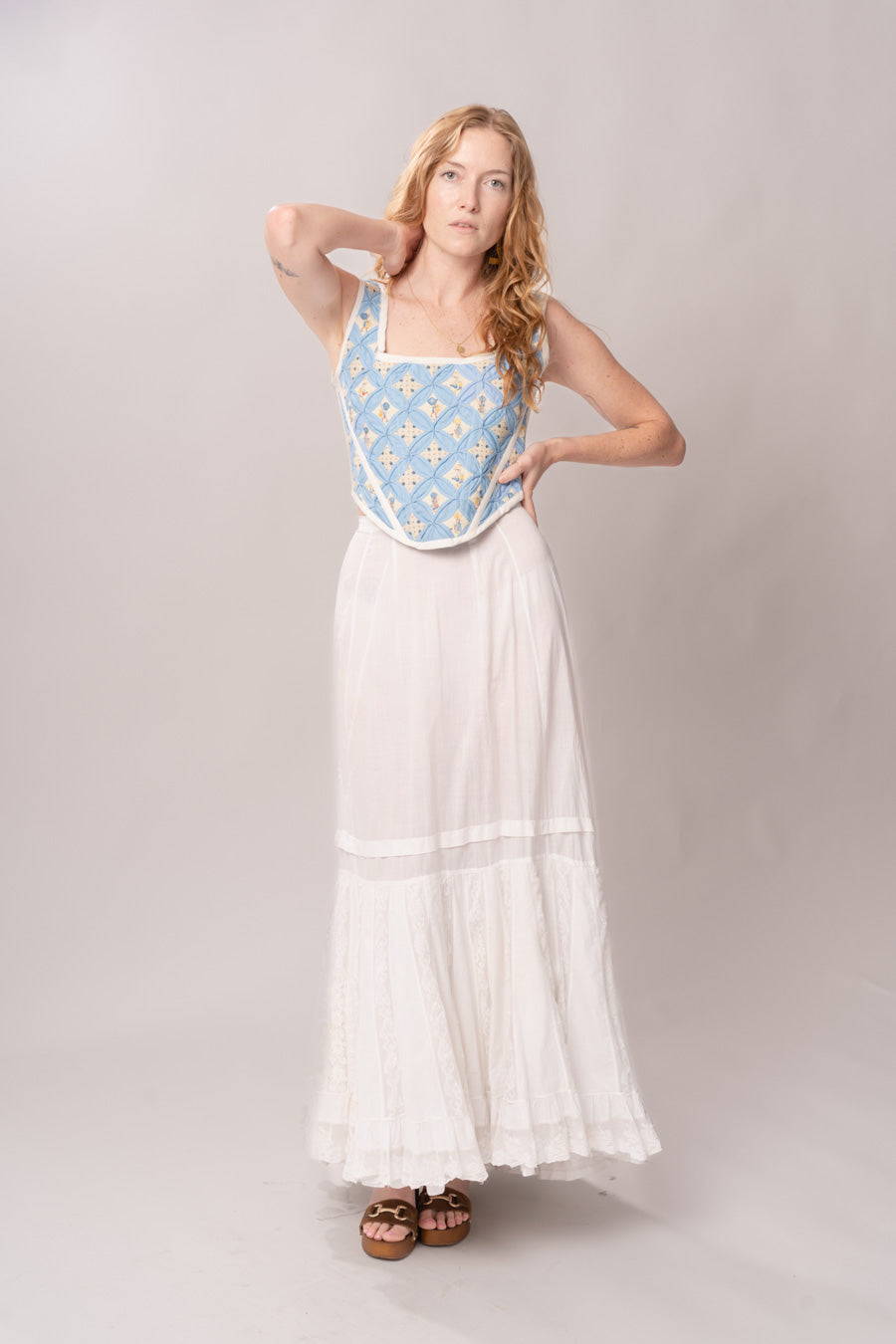 chinese dress ladies White Cotton Petticoat main image 0
