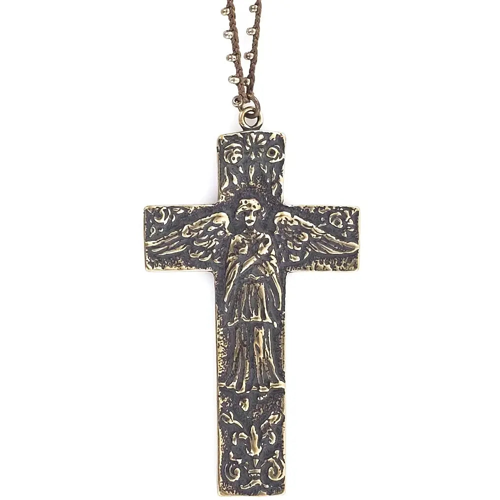 Tara Gasparian Angel Cross Necklace