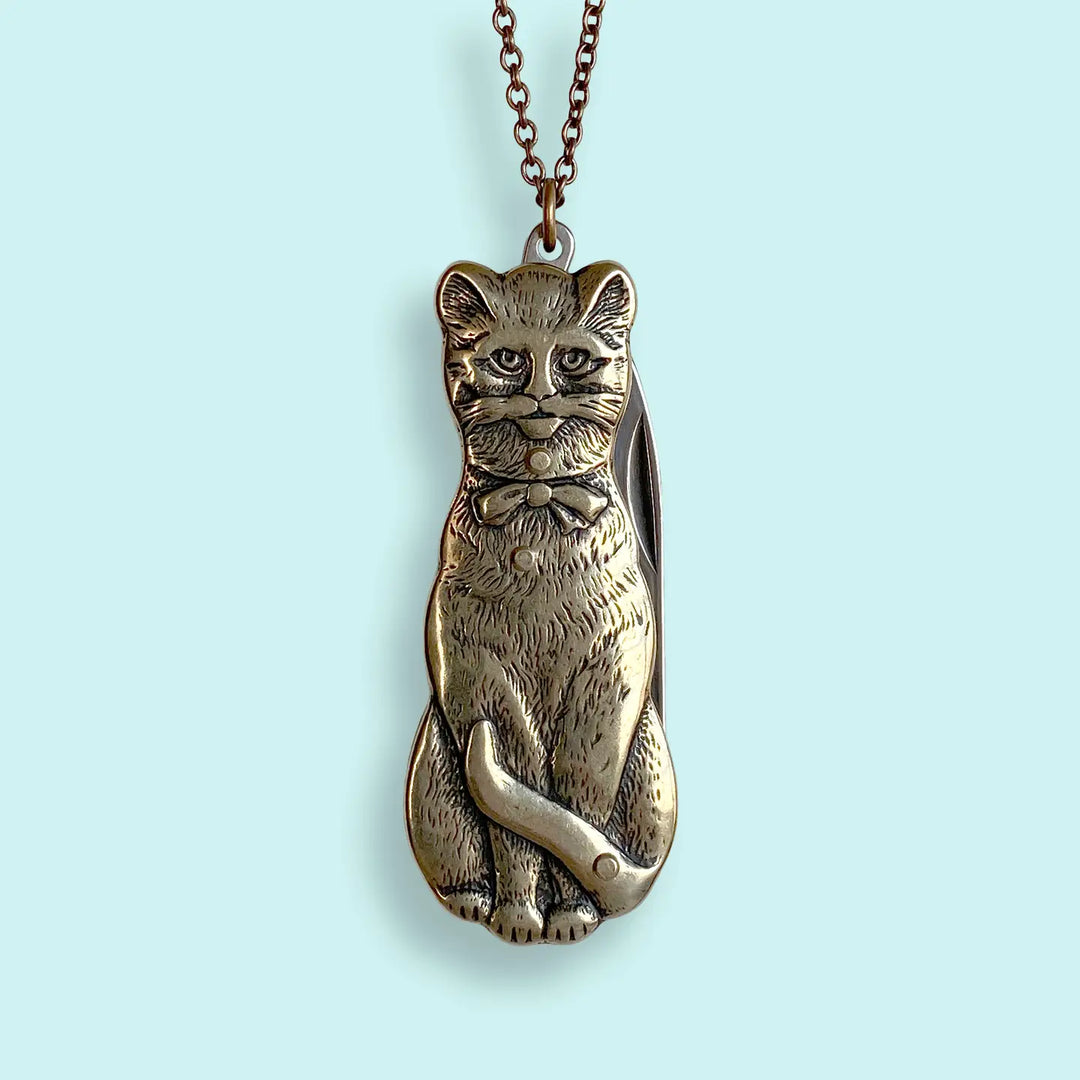 Ornamental Things Cat Knife Necklace