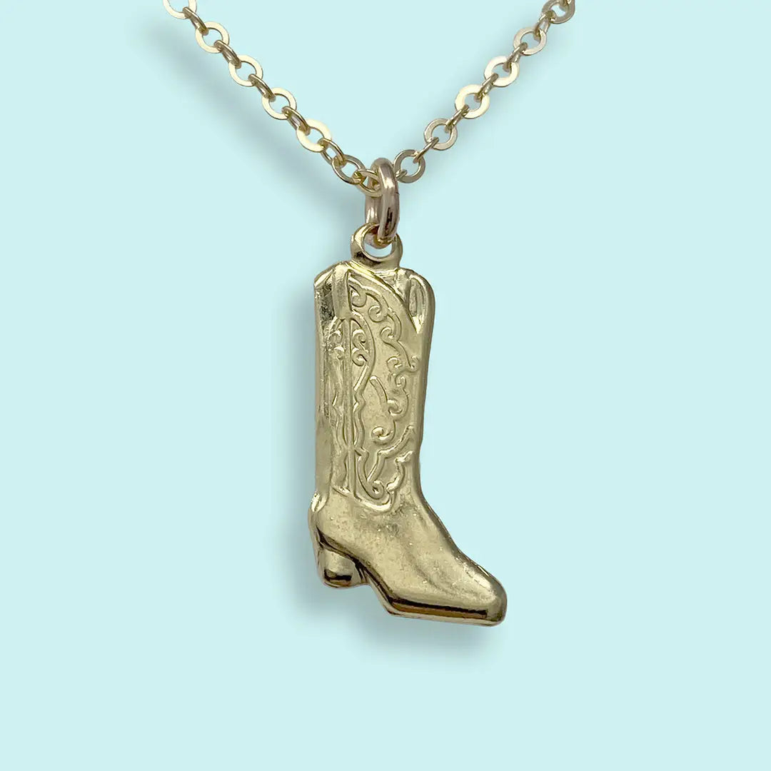 Ornamental Things Cowgirl Boot Necklace