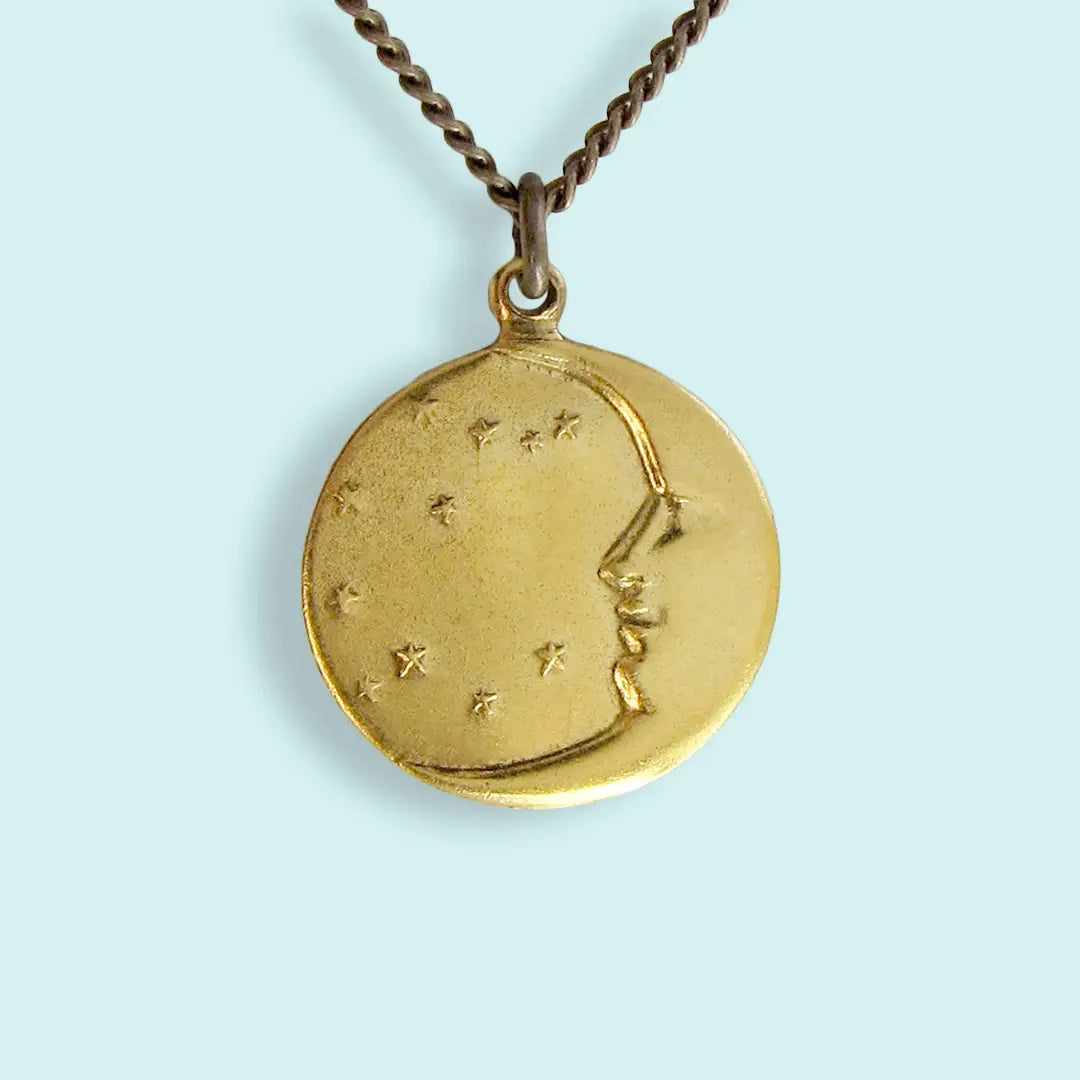 Ornamental Things Moon & Starry Sky Necklace
