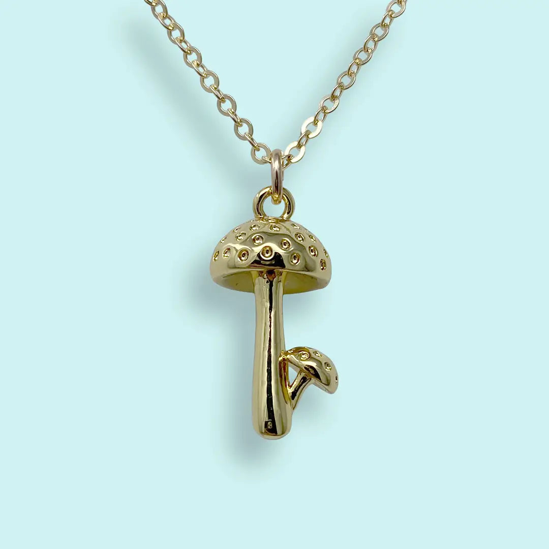 Ornamental Things Mushroom Patch Necklace