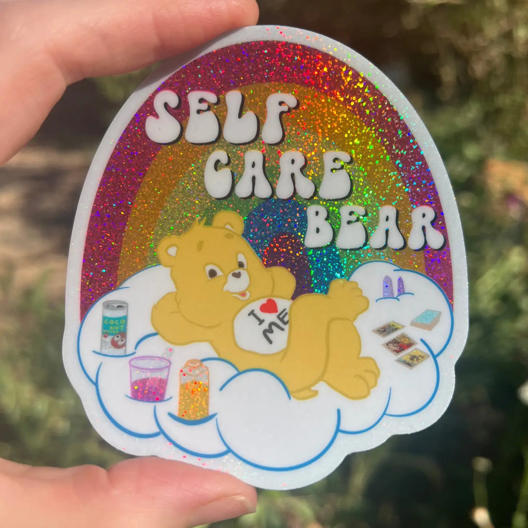 3 inch Self Care Bear Sticker