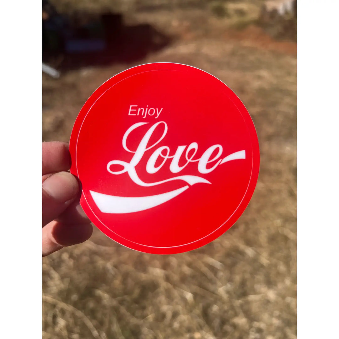 3 inch Enjoy Love Sticker