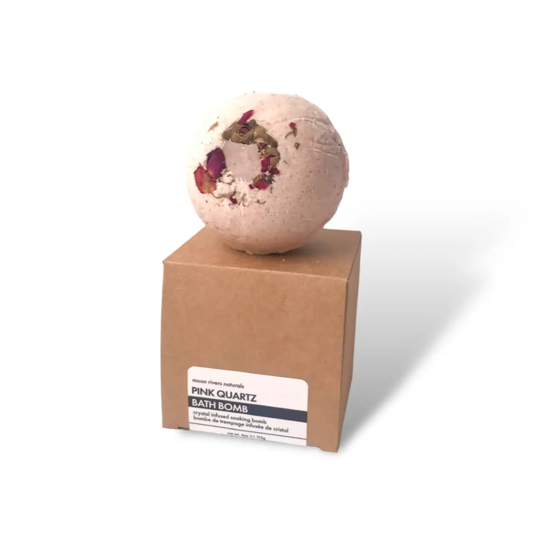 Moon Rivers Naturals Bath Bomb Pink Quartz