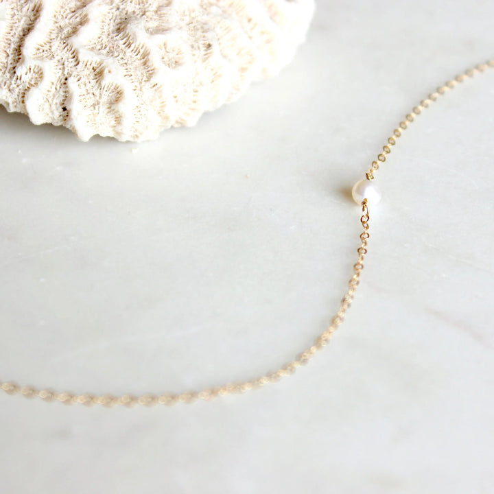 Hello Adorn Tiny Freshwater Pearl Necklace