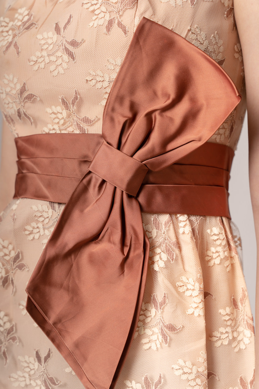 1960s Copper Lace Mini Dress 1960s Copper Lace Mini Dress