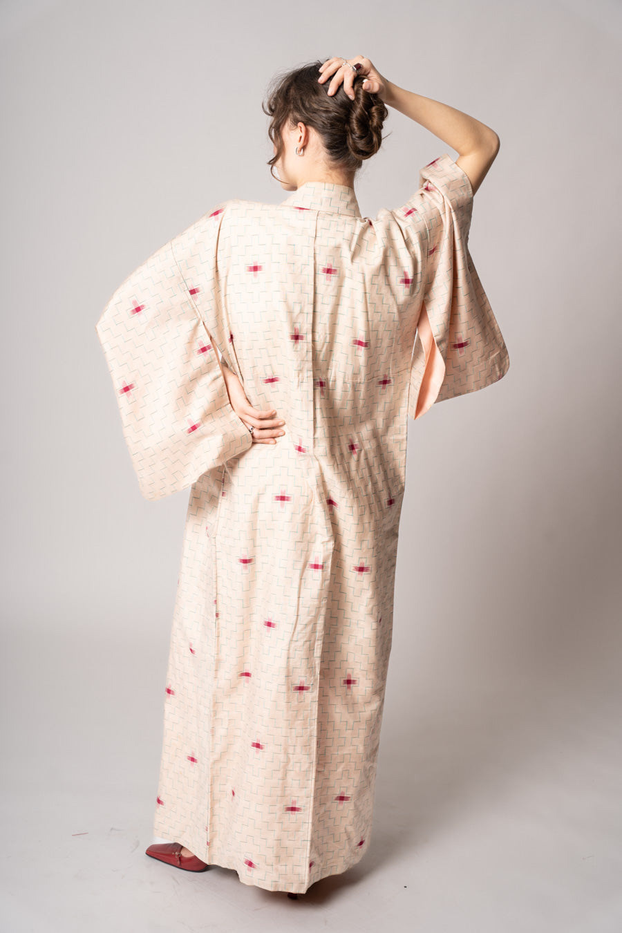 1950’s Peach Meisen Silk Kimono