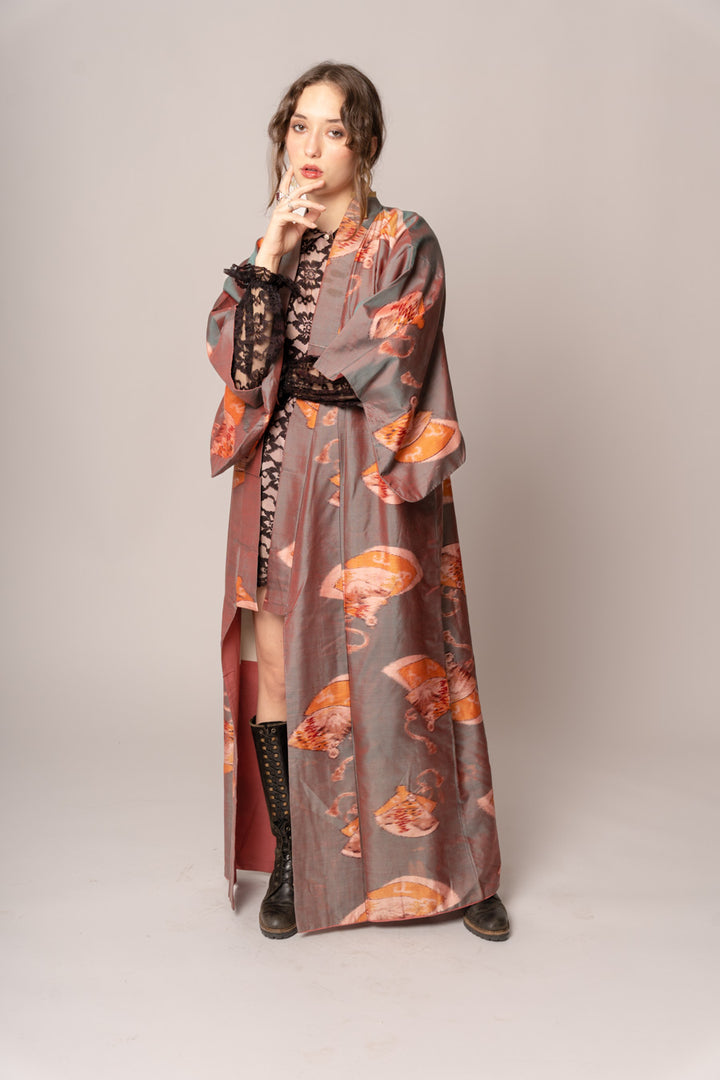 1950’s Iridescent Floral Kimono