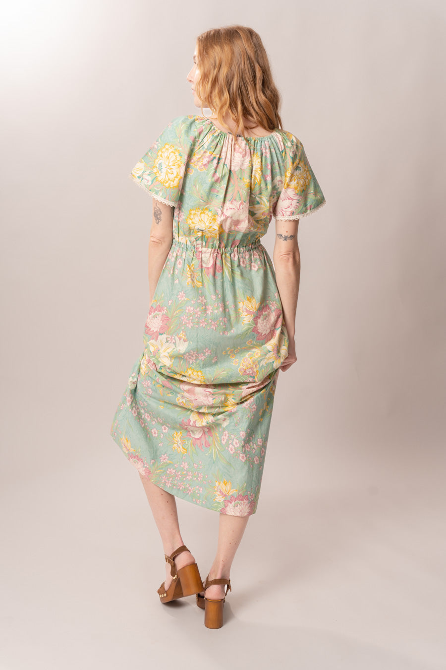 1970’s Tammy Aqua Floral Dress