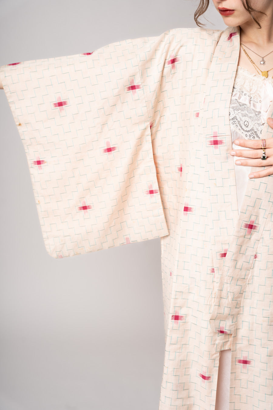 1950’s Peach Meisen Silk Kimono