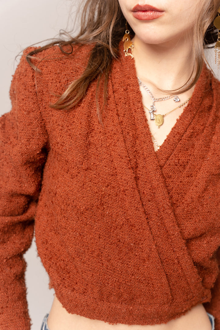 1970’s Cropped Rust Sweater