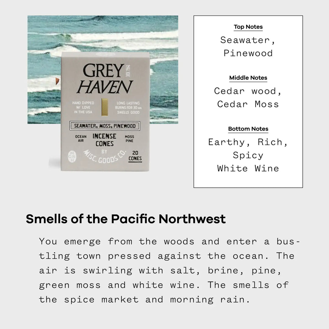 Misc Goods Co. Greyhaven Incense Cones