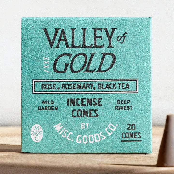 Misc Goods Co. Valley of Gold Incense Cones