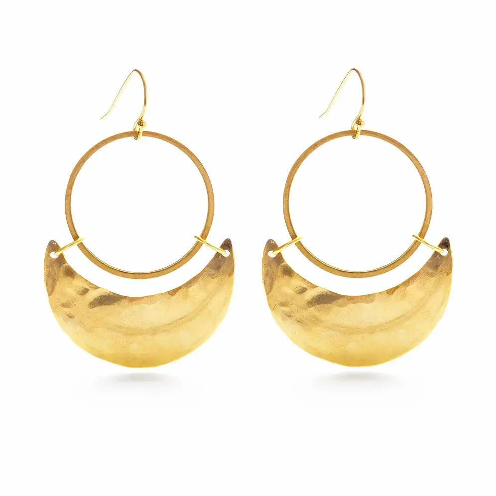 Mind’s Eye Design Crescent Moon Earrings