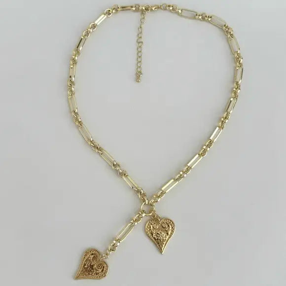 Tramps + Thieves Two of Hearts Necklace