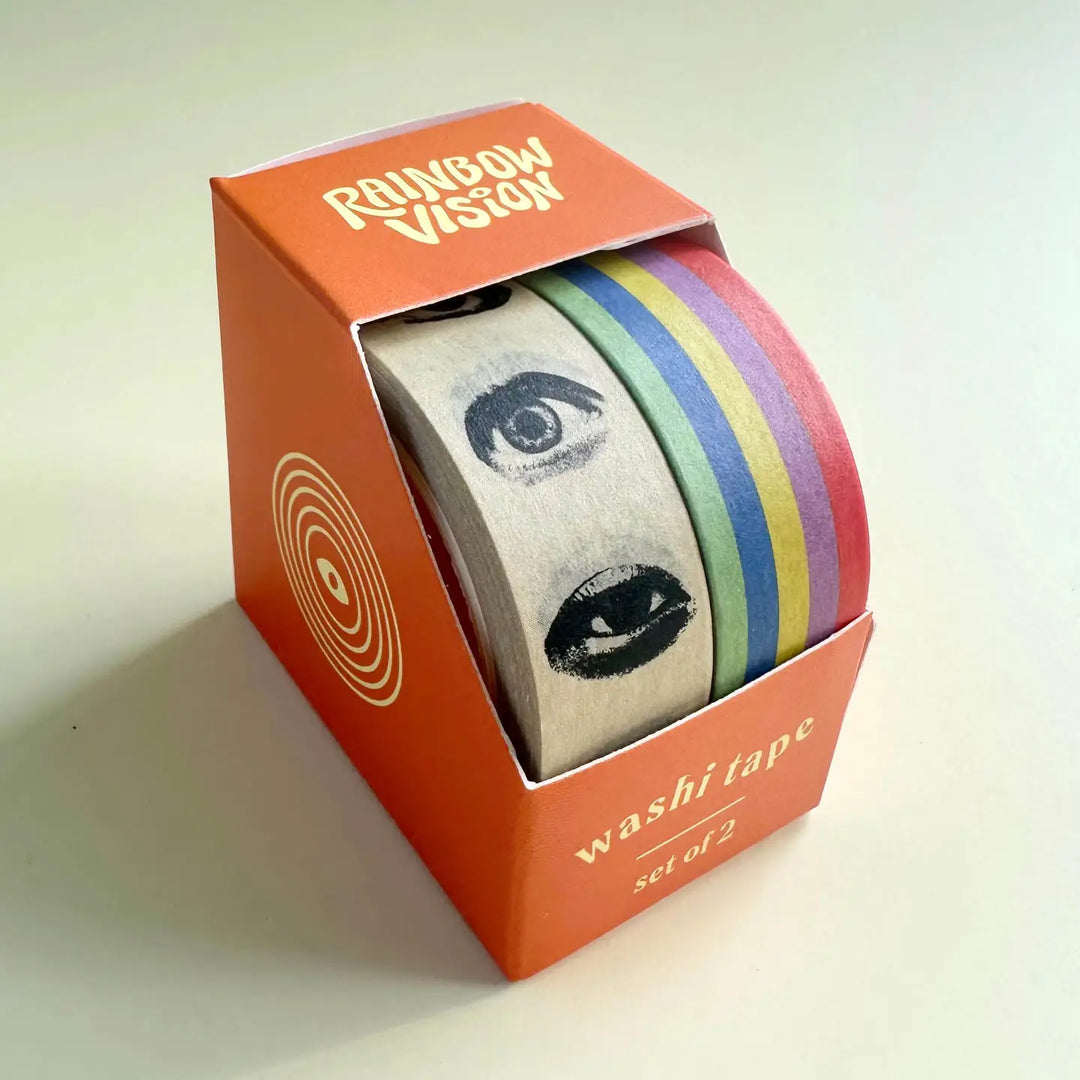 Rainbow Vision Washi Tape Eyes & Stripes