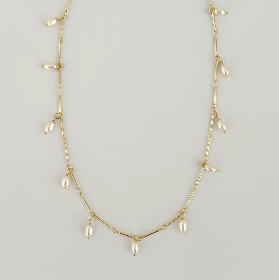 Tramps + Thieves Perlitas Drop Necklace