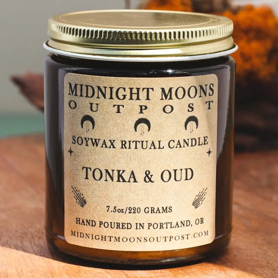 Midnight Moons Outpost Tonka & Oud Candle