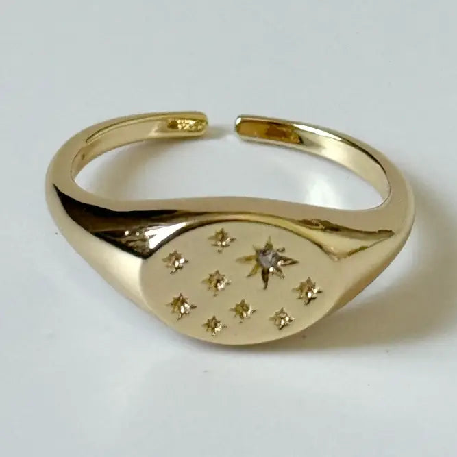 Tramps + Thieves Etoile Signet Ring