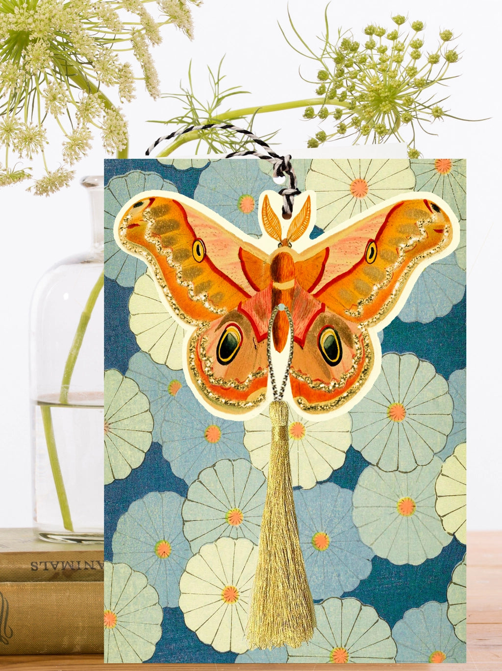 Madame Treacle Glitter Butterfly Tassel Card