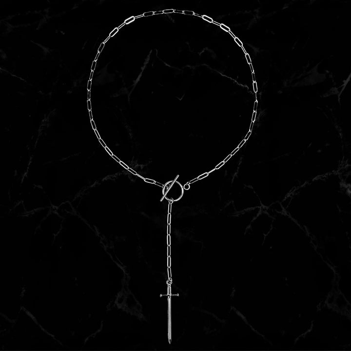 While Odin Sleeps Sword Necklace