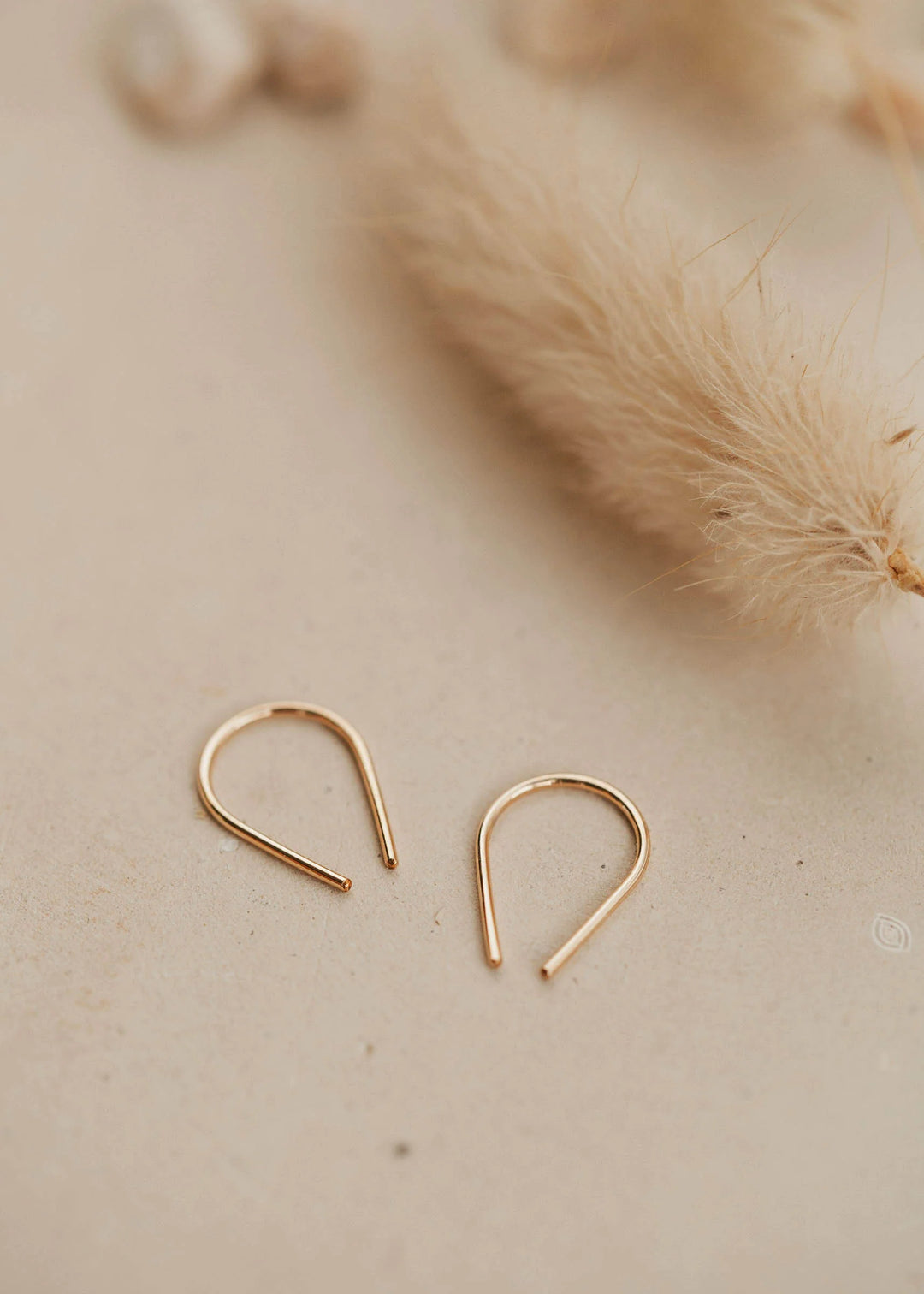 Hello Adorn Tiny Horseshoe Earrings