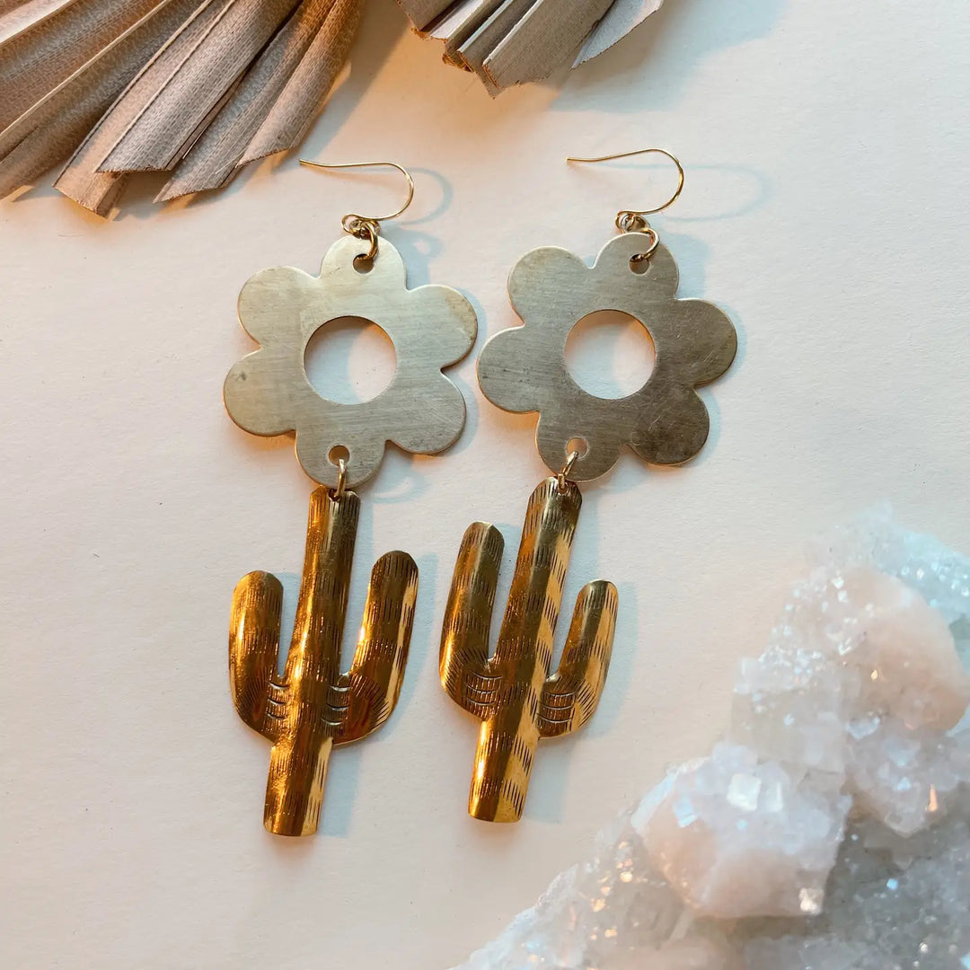 Flatwoods Fawn Desert Daisy Earrings