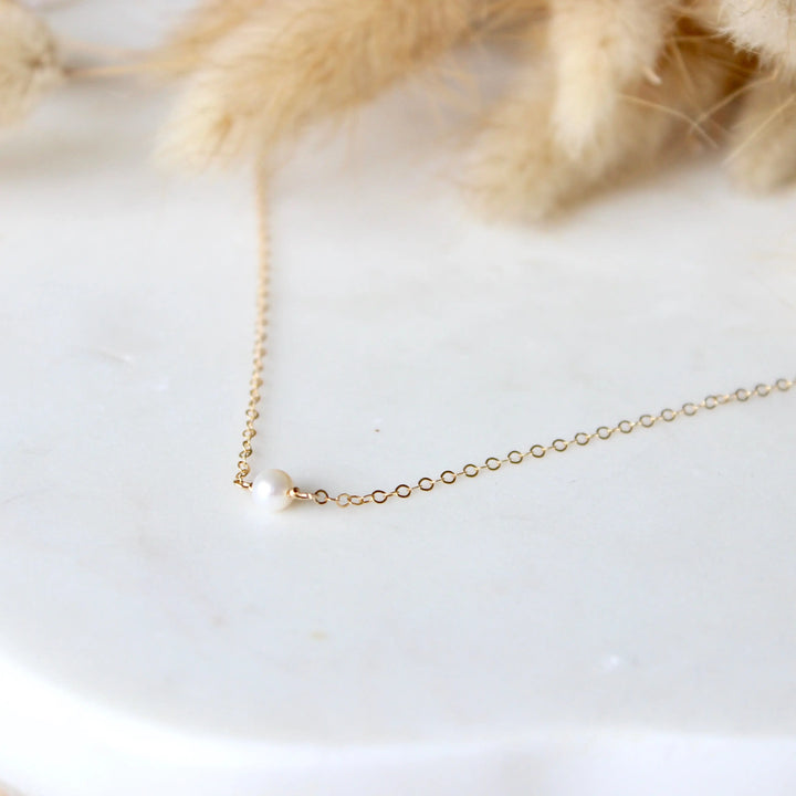 Hello Adorn Tiny Freshwater Pearl Necklace