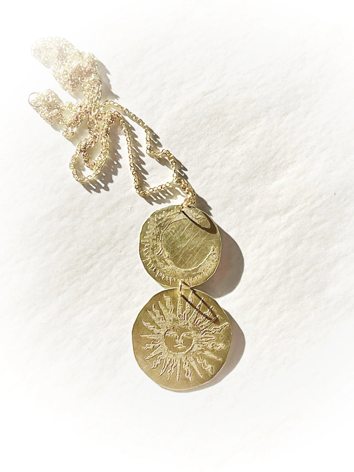 Storm + Stress Sun and Moon Necklace