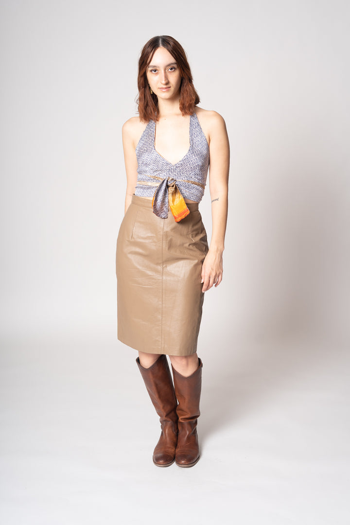 Comint Leather Pencil Skirt