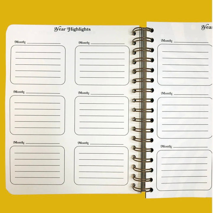 Rainbow Vision Sun Face Open-Dated Planner